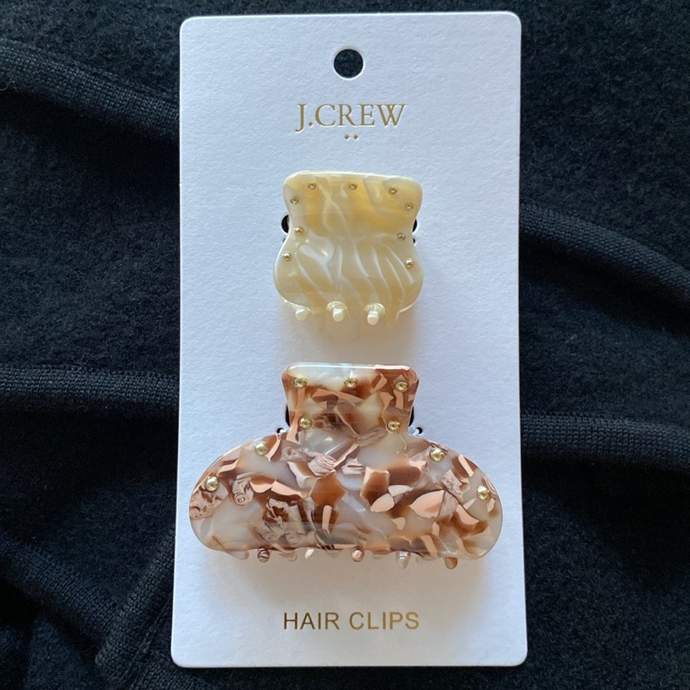 NWT J.Crew Factory Claw Hair Clips
